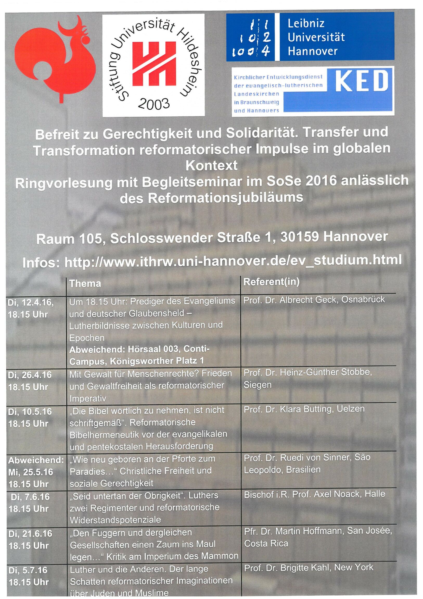 Plakat ringvorlesung